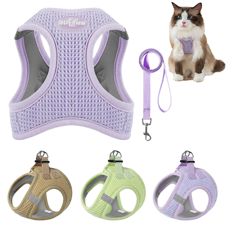 Cat Dog Vest Harness Leash