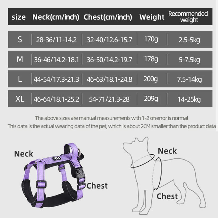 Pet Dog Harness With Handle for Small Large Dogs