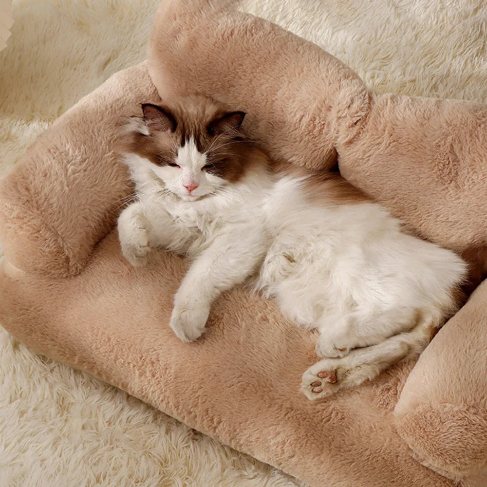 Cat Bed Sofa Winter Warm Foam